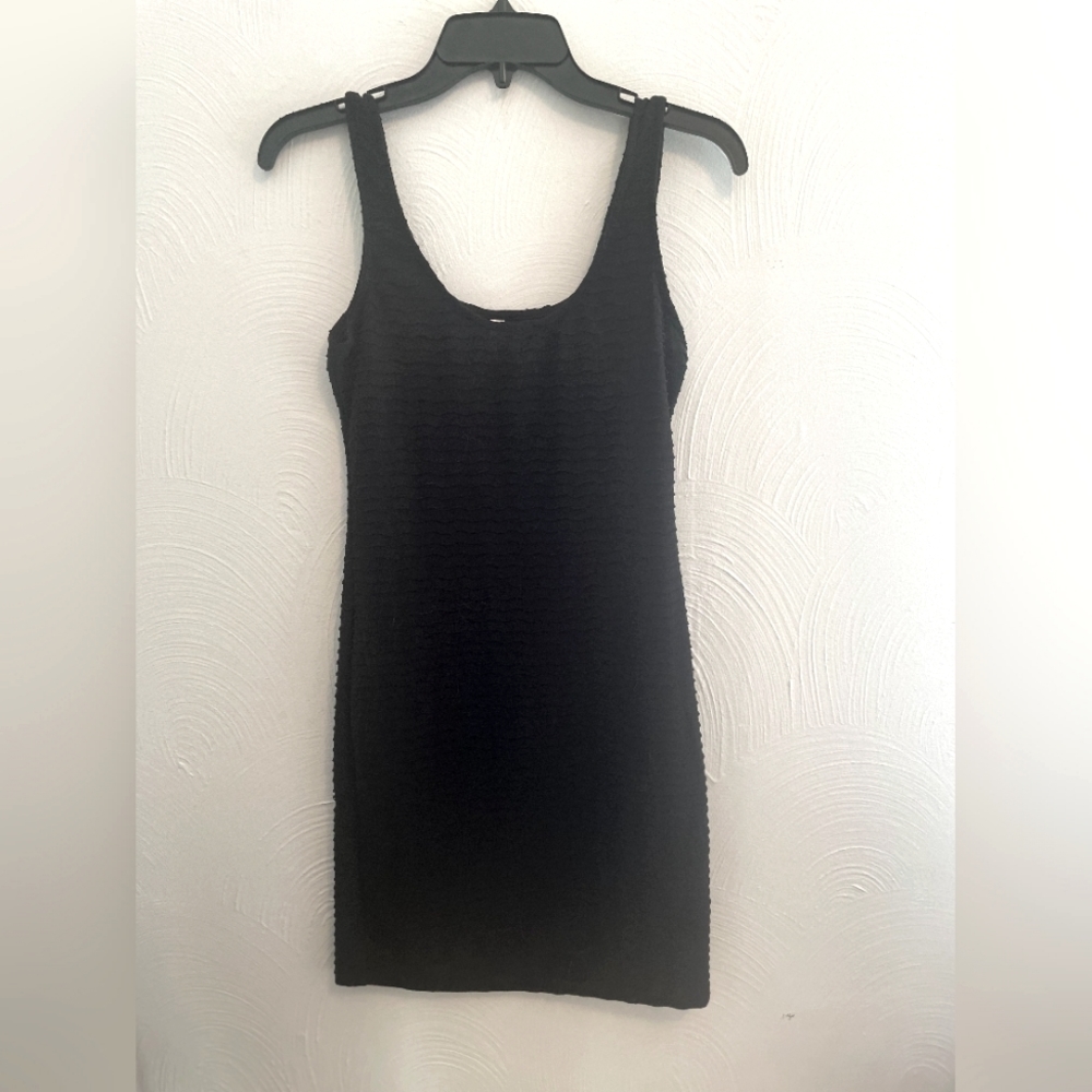 Xhilaration medium black ribbed dress